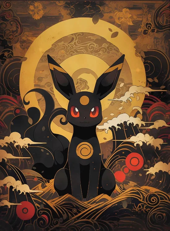 P-Pokemon Japanese Anime Canvas Painting Kawaii Elf Pets HD Poster Retro Bar Noodle Room Living Room Home Mural Decor Kids Gifts