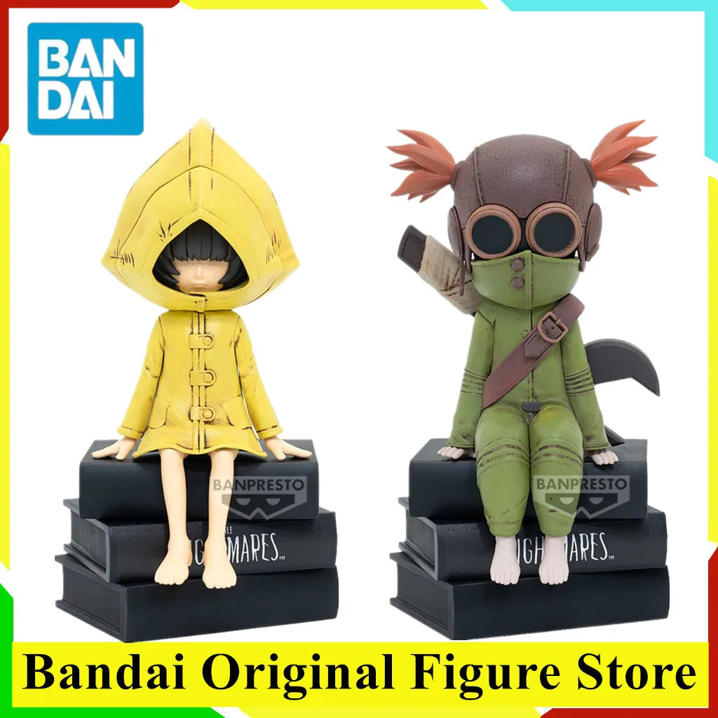 Original BANDAI Nome Six ALONE Low Anime LITTLE NIGHTMARES MONITOR TOP FIGURE vol.1 Action Figure Toys PVC Model Collection