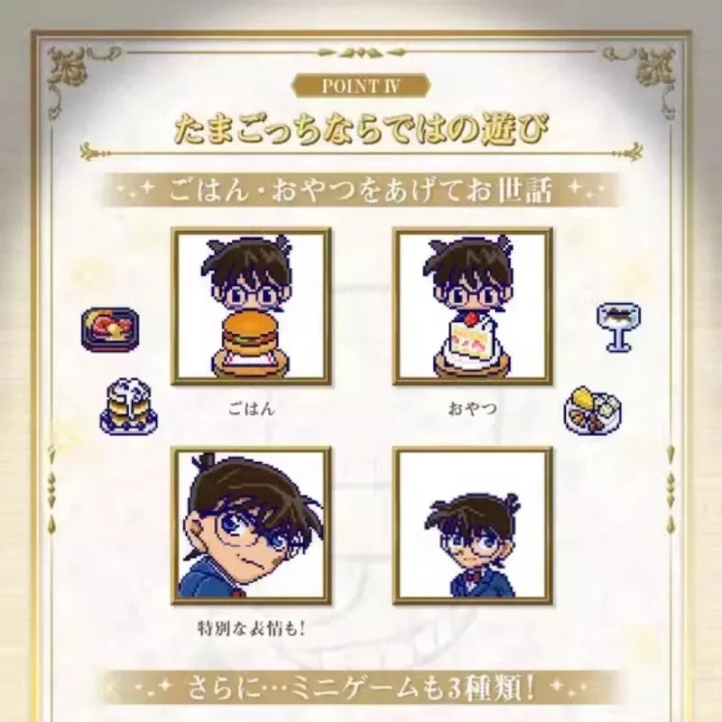 Bandai Genuine Case Closed Tamagotchi Anime Figure Conan Edogawa Kuroba Kaito Toys Boys Girls Christmas Gift Collectible Model