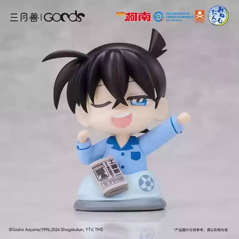 Genuine GOODS Detective Conan Cloth Group Series intersting Box Shinichi Mauryan Kiddo Hand Figure Ornament