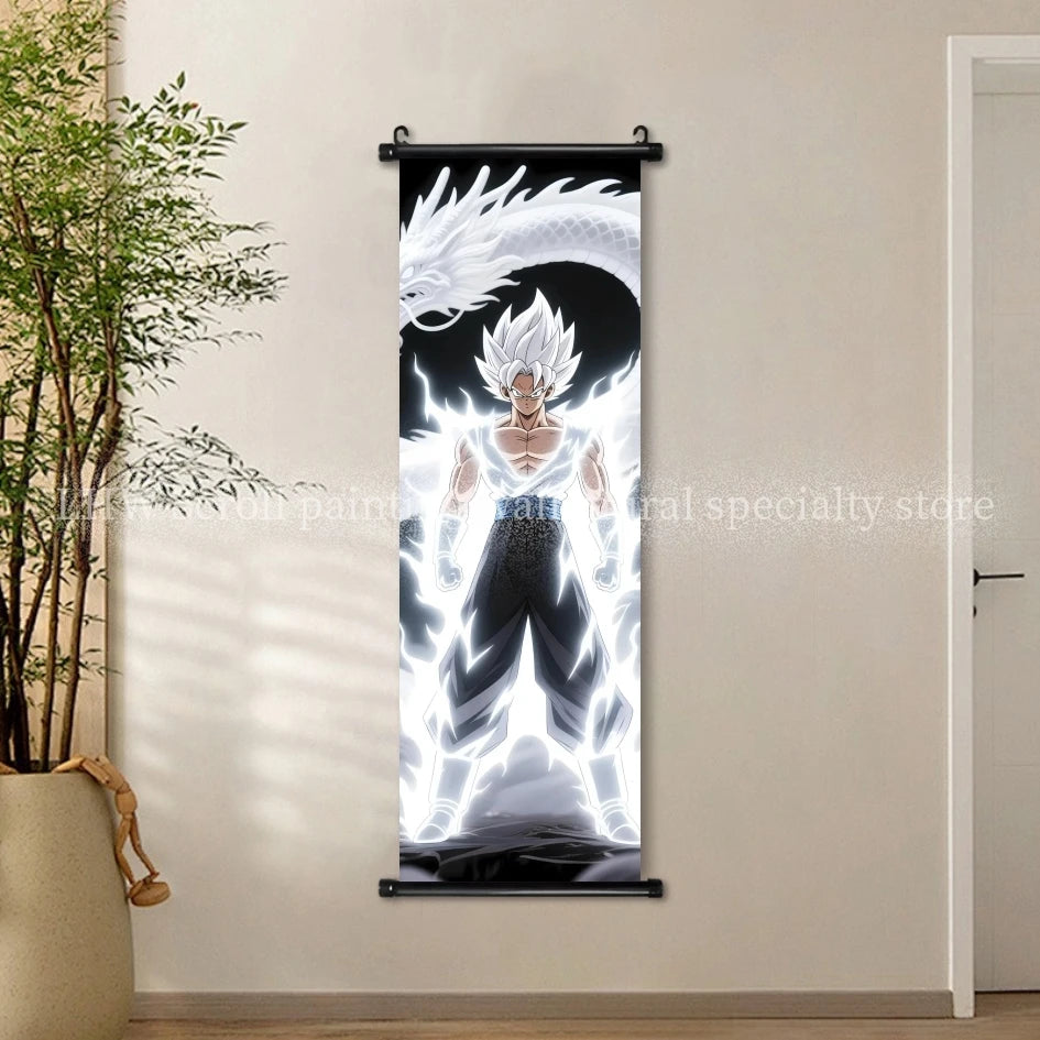 Anime Dragon Ball AI Poster HD Micro Spray Scroll Hanging Painting Living Room Esports Room Background Decoration