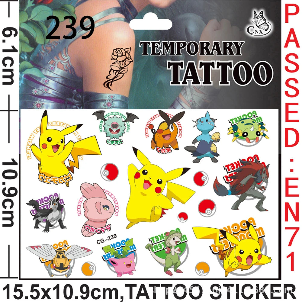 Pokemon Birthday Party Favors Pikachu Slap Bracelet Stamps Gifts Christmas Stocking Fillers Party Supplies Decoration Souvenirs