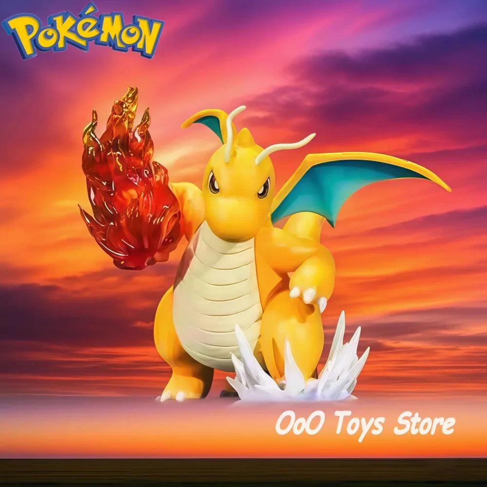Anime Pokemon Figure Fire Punch Dragonite Action Figures Pvc Collection Model Toys for Children Gifts 10cm