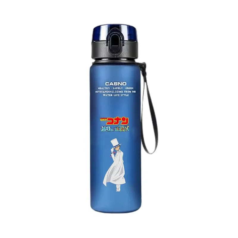 Detective Conan Anime Water Bottle 560ML Portable Sports Plastic Cup Kid Portable Outdoor Sports Drinking Bottle Gift Peripheral