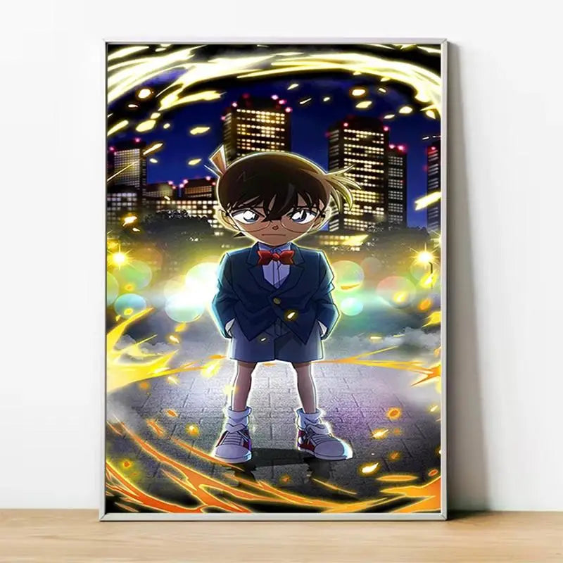 Detective Conan Canvas Poster  Anime Wall Art Decor for Home Room Interior Painting Accessory