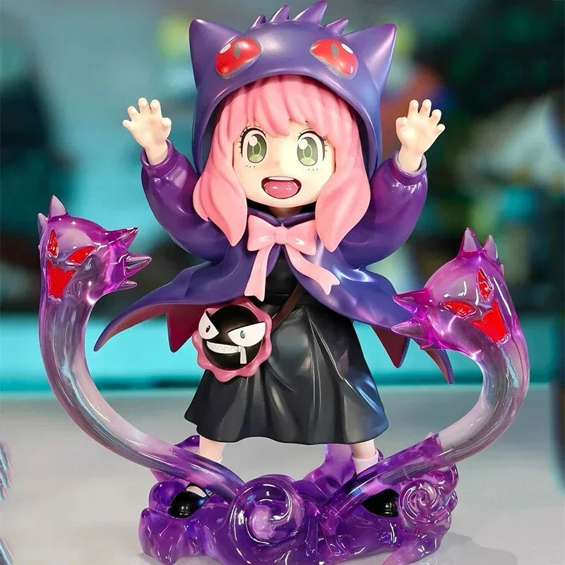 Cartoon Kojima Genta Conan Edogawa Action Figure Anime Anya Chainsaw Man Figure Spy×Family Anya Forger Figurine Series Model Toy