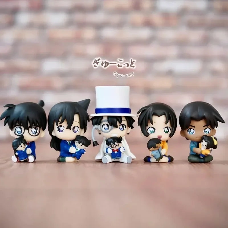 BANDAI Detective Conan Babysitting Pose Statue Mourir Ran Hirato Fumihiko  Action Figure Gifts Model Toys Collectible