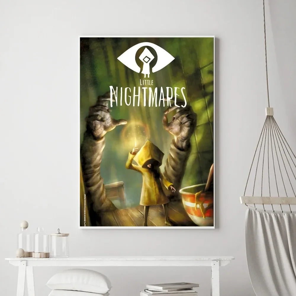Game Little Nightmares Poster Vintage Poster Prints Art Home Canvas Painting Bathroom Kitchen Bar Accessories
