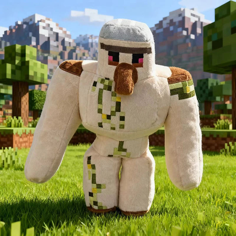 33cm Game Iron Golem Plush Doll Toy Soft Stuffed anime figure Collection Doll gift