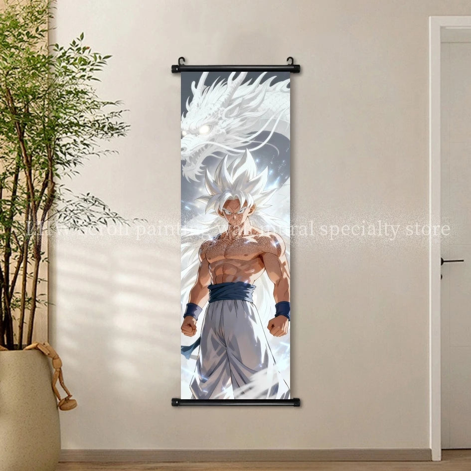 Anime Dragon Ball AI Poster HD Micro Spray Scroll Hanging Painting Living Room Esports Room Background Decoration