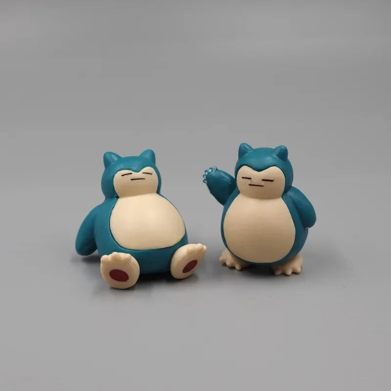 5Pcs/Lot Snorlax Mini Figure 1.8-3cm Micro Landscape Cake Decoration Kawaii Ornaments