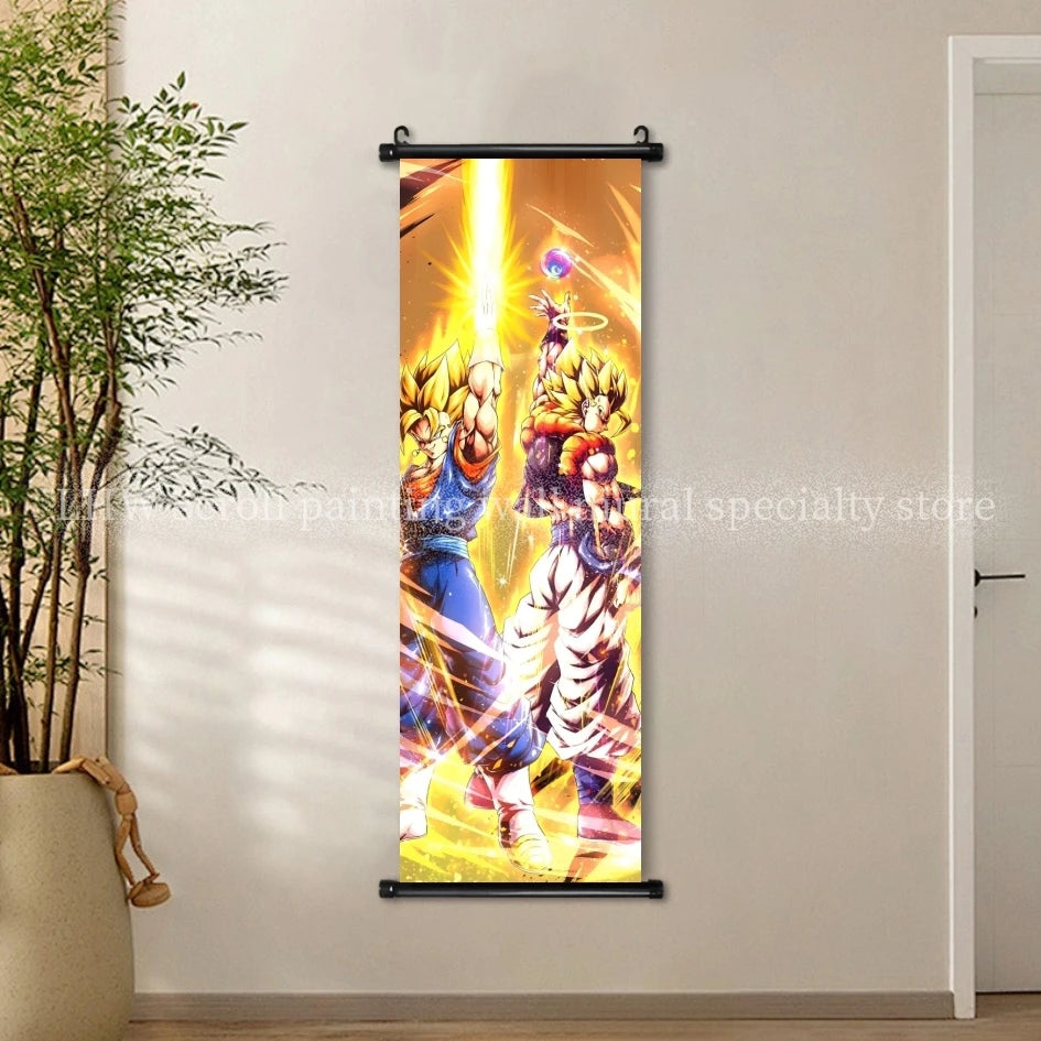 Anime Dragon Ball AI Poster HD Micro Spray Scroll Hanging Painting Living Room Esports Room Background Decoration