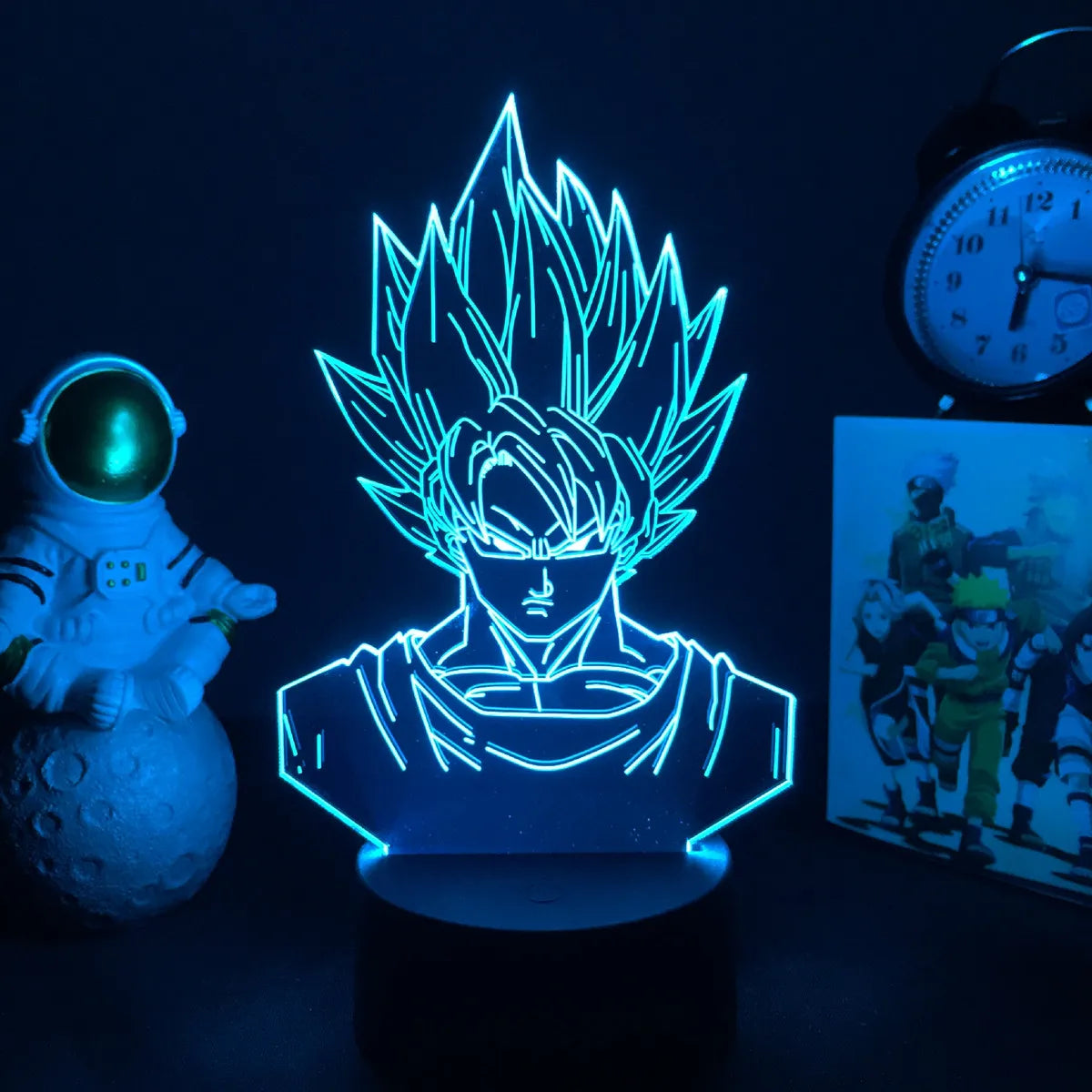 Anime Dragon Ball Lamp Led Acrylic Stand Super Saiyan Goku Figure For  Child Bedroom Decor Nightlight Cool Kids Birthday Gift