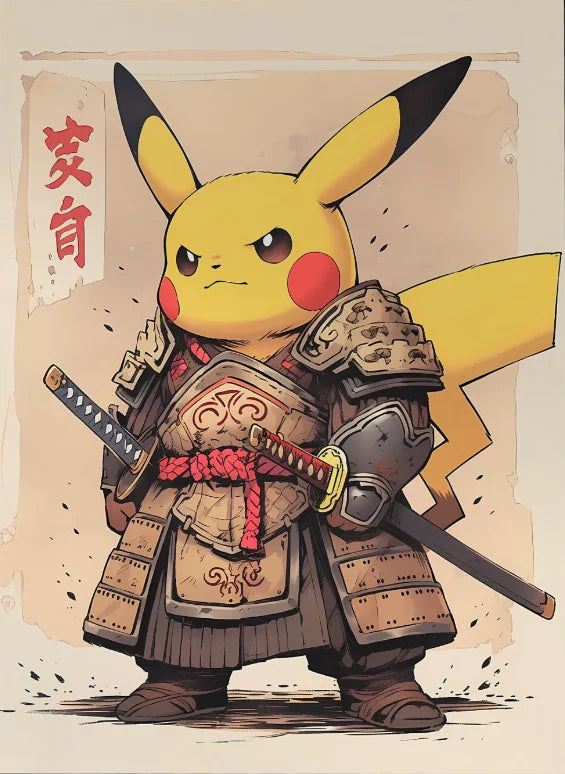 P-Pokemon Japanese Anime Canvas Painting Kawaii Elf Pets HD Poster Retro Bar Noodle Room Living Room Home Mural Decor Kids Gifts