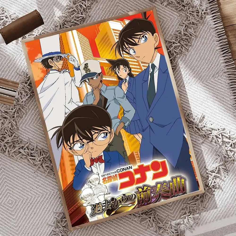 1pc Japanese Detective Conan Anime Movie Poster Print For Bedroom Living Room Home Decor Painting Wall Art HD Picture Mural
