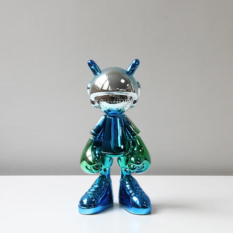 Modern Minimalist Ceramic Duck Figurine Creative Cartoon Decor for Living Room Model Home Office Desk