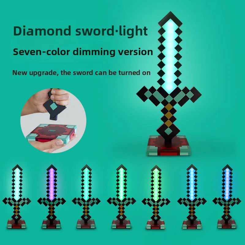 MC Game LEDCreeper Night Lamp Block Creative Button Light Toy Game LED Home Bedroom Desktop Decoration Bedside Lamp Ornaments