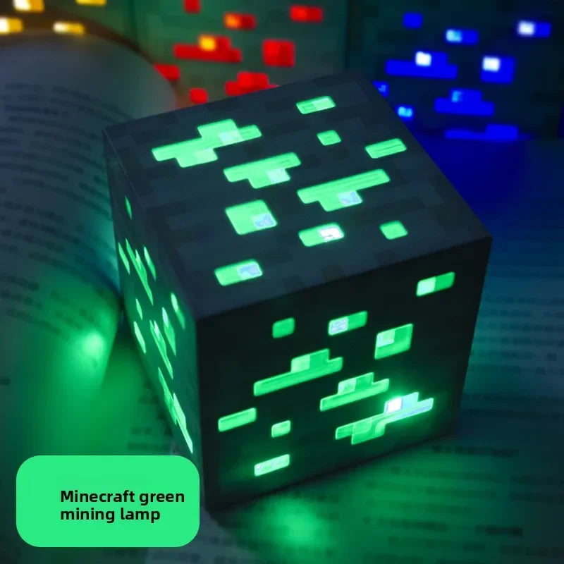 MC Game LEDCreeper Night Lamp Block Creative Button Light Toy Game LED Home Bedroom Desktop Decoration Bedside Lamp Ornaments