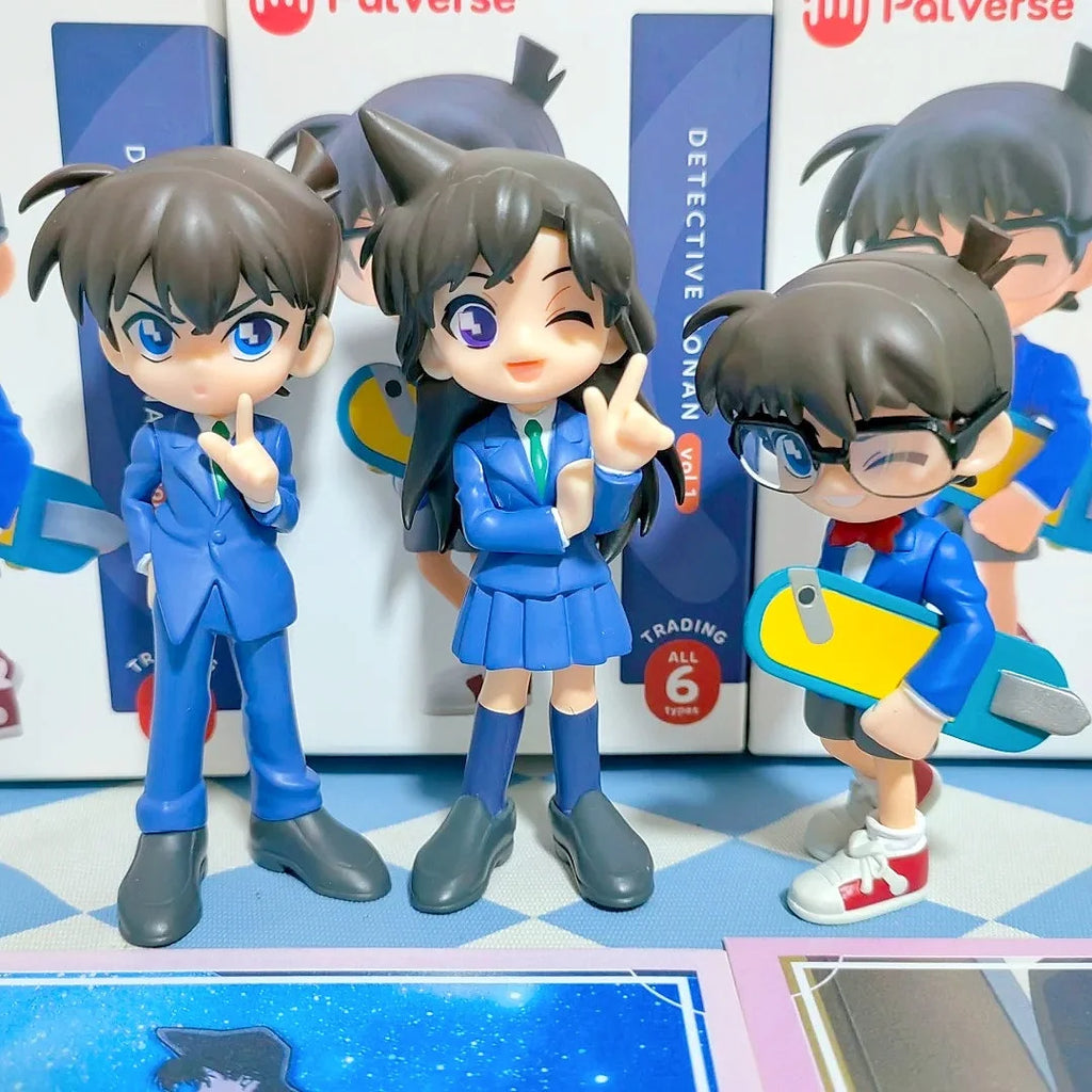 Original Bushiroad Detective Q Version Conan PalVerse Figure Model Figurine Toys Decoration Figurine Gifts