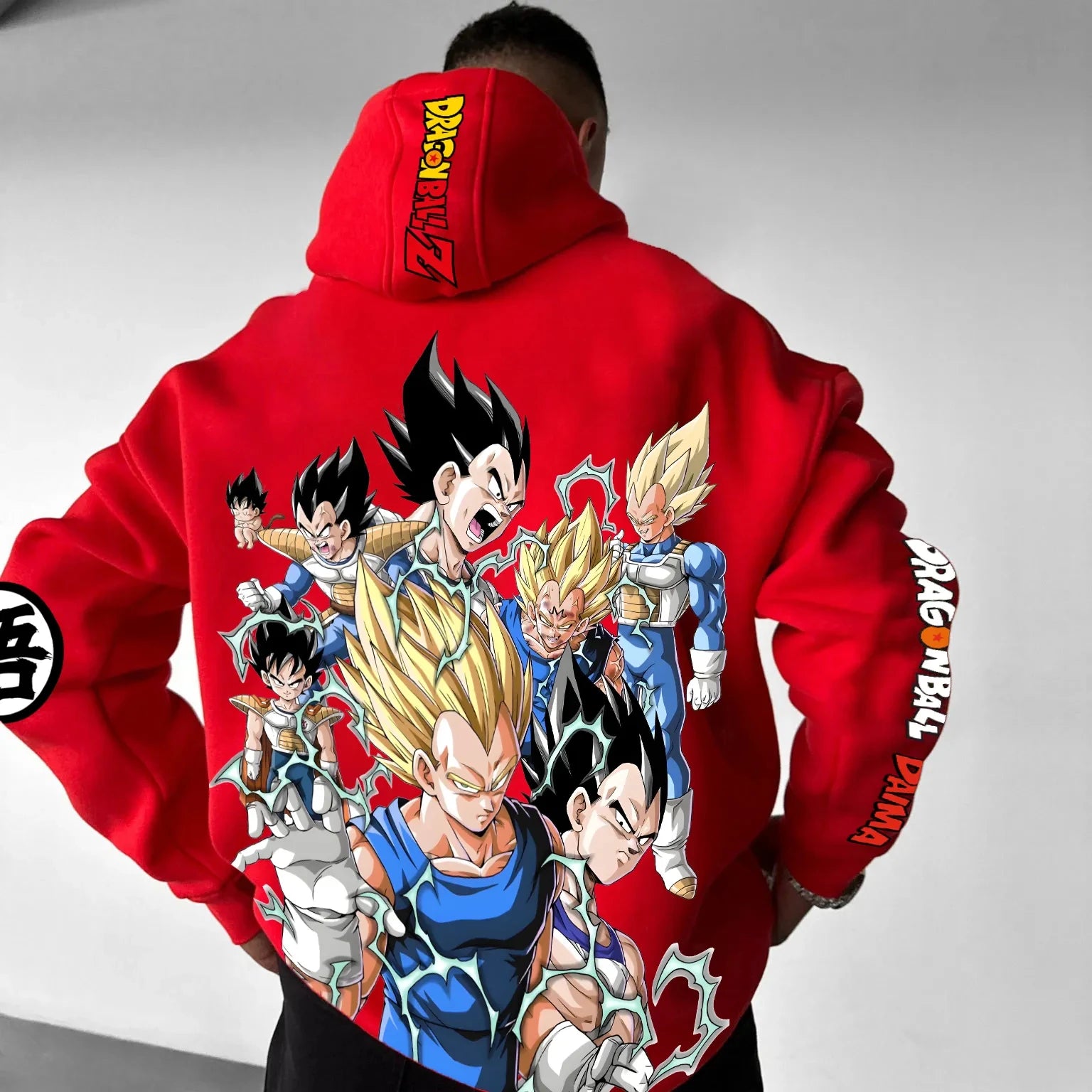 Dragon Ball Graphic Hoodie - Premium Cotton Comfort, Elastic Stretch, Airy Warm, Stylish Print, Hood for Weather, Fashion