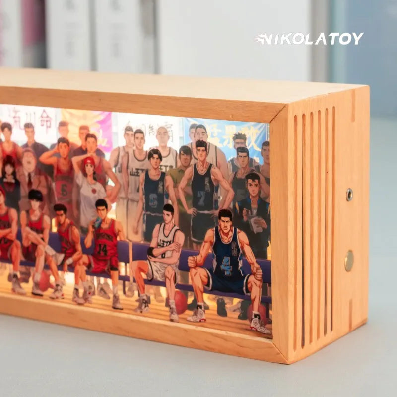 NIKOLATOY Slam Dunk Dragon Ball Conan Kimetsu No Yaiba Naruto Sailor Moon 3D Frame Ornaments