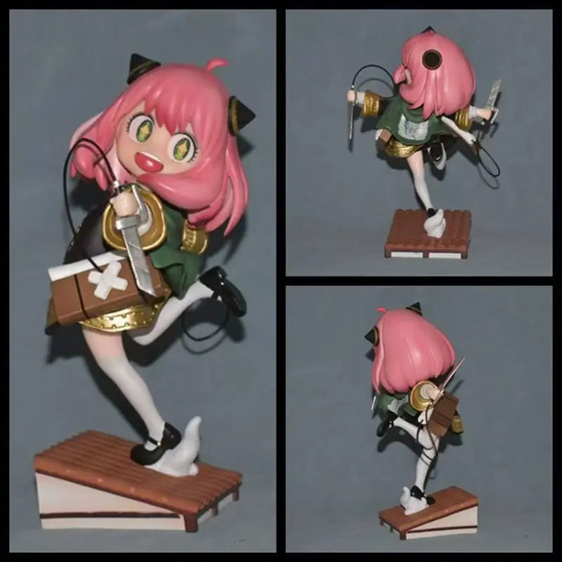 Cartoon Kojima Genta Conan Edogawa Action Figure Anime Anya Chainsaw Man Figure Spy×Family Anya Forger Figurine Series Model Toy