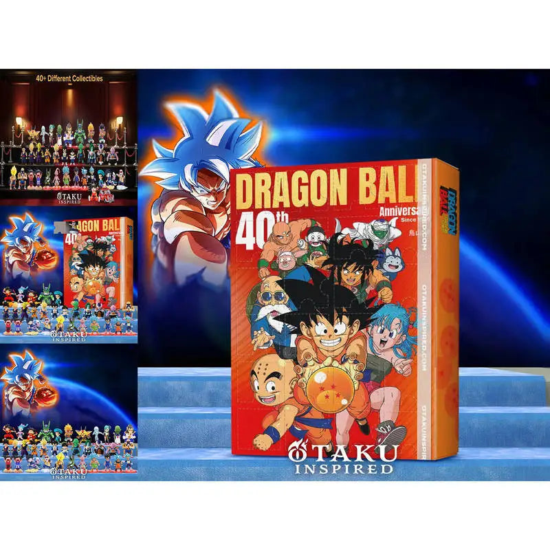 IN STOCK Dragon Ball 40th Anniversary 2D Plane Christmas Advent Calendar Trendy Blind Box Ornaments Hanging Tree Decoration Gift
