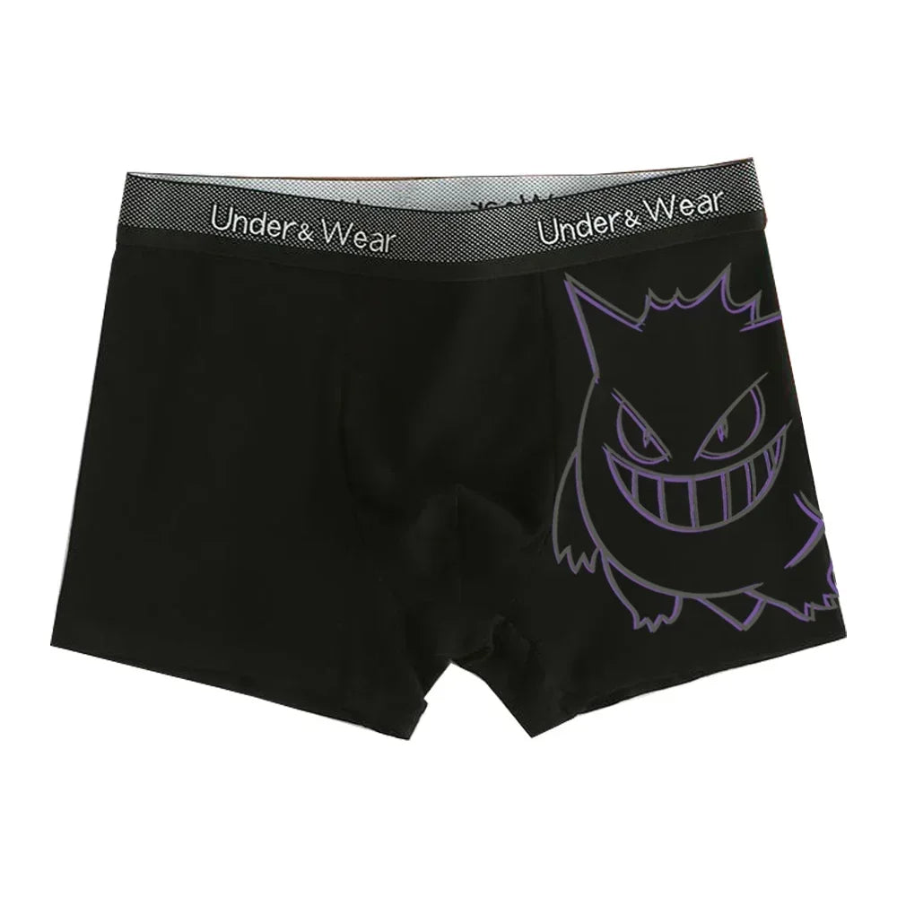 Pokemon Charmander Charizard Bulbasaur Gengar Pikachu Men's Underpants Anime Antibacterial Boxer Briefs Boys Shorts Pants Gifts