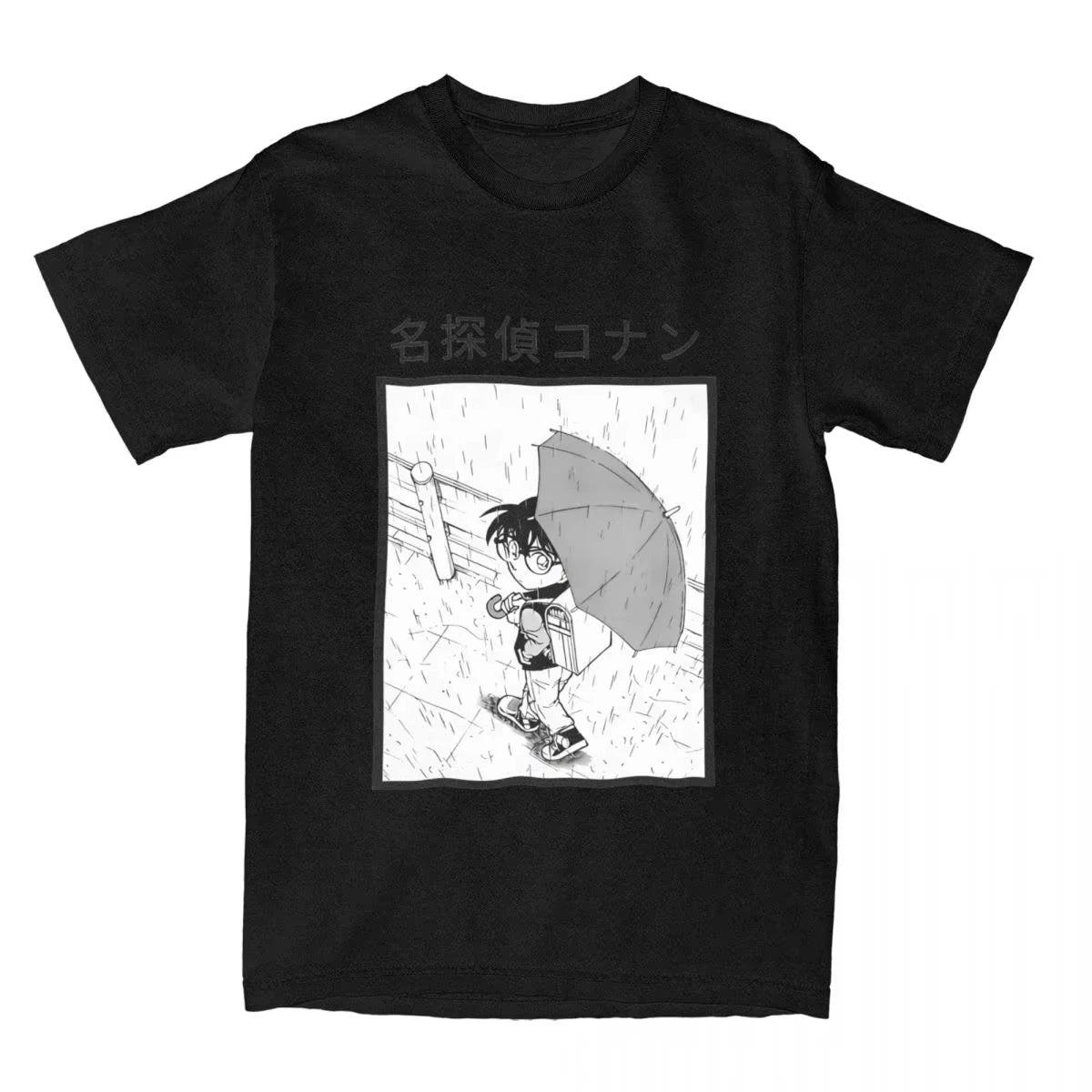 Detective Conan Anime T-Shirt Unisex Graphic Gothic Style Women's Clothing Animation Theme Gothic Detective Conan T-Shirt