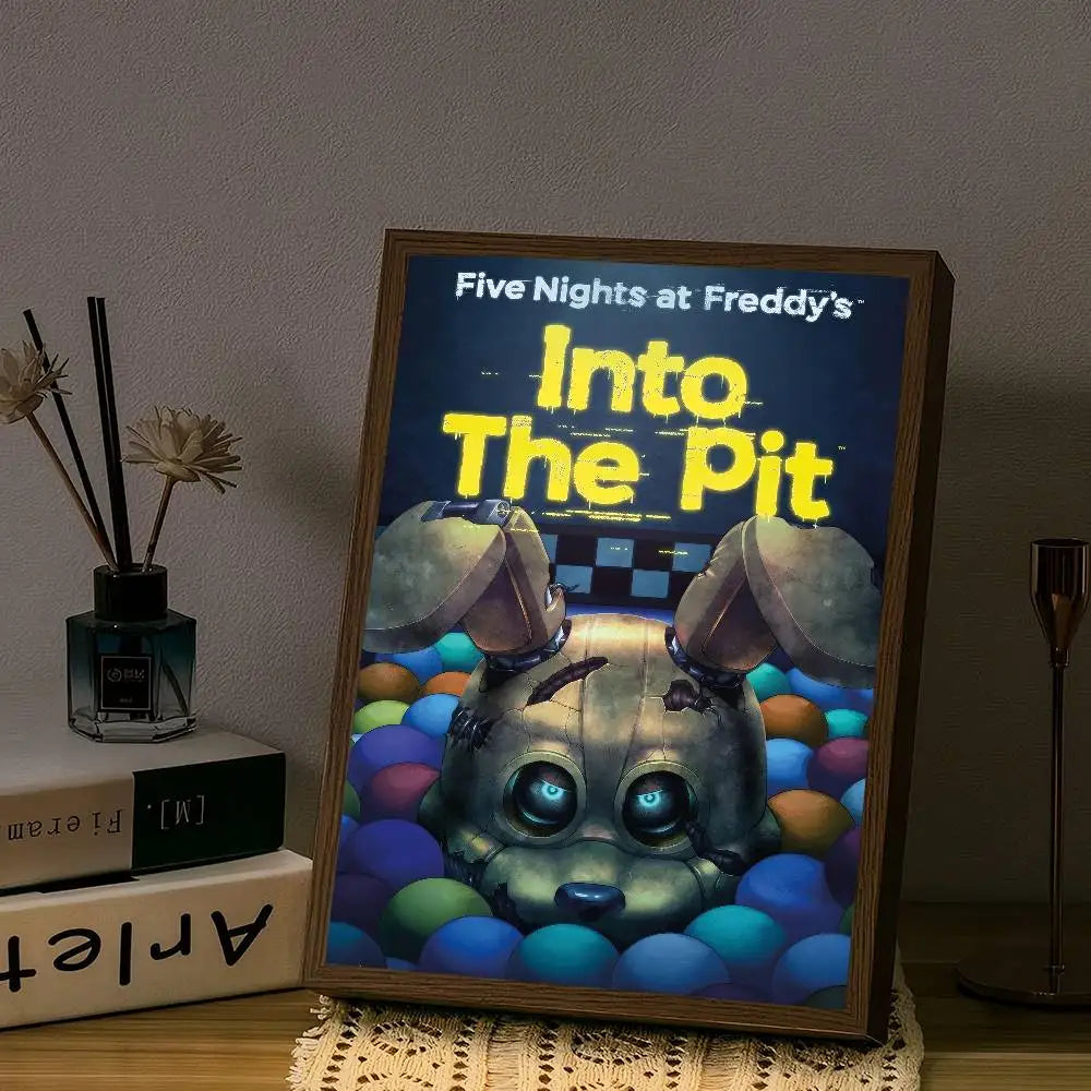 Fnaf Five Nights At Freddy's M DIY Sticky Poster Fancy Wall Sticker For Living Room Bar Decoration Wall Decor