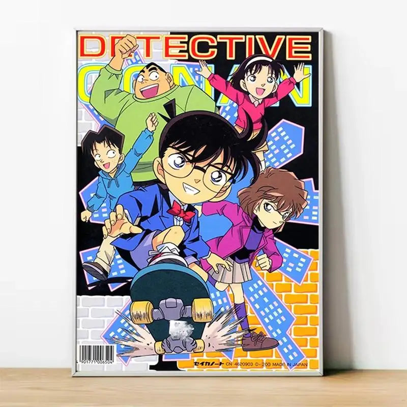 Detective Conan Canvas Poster  Anime Wall Art Decor for Home Room Interior Painting Accessory