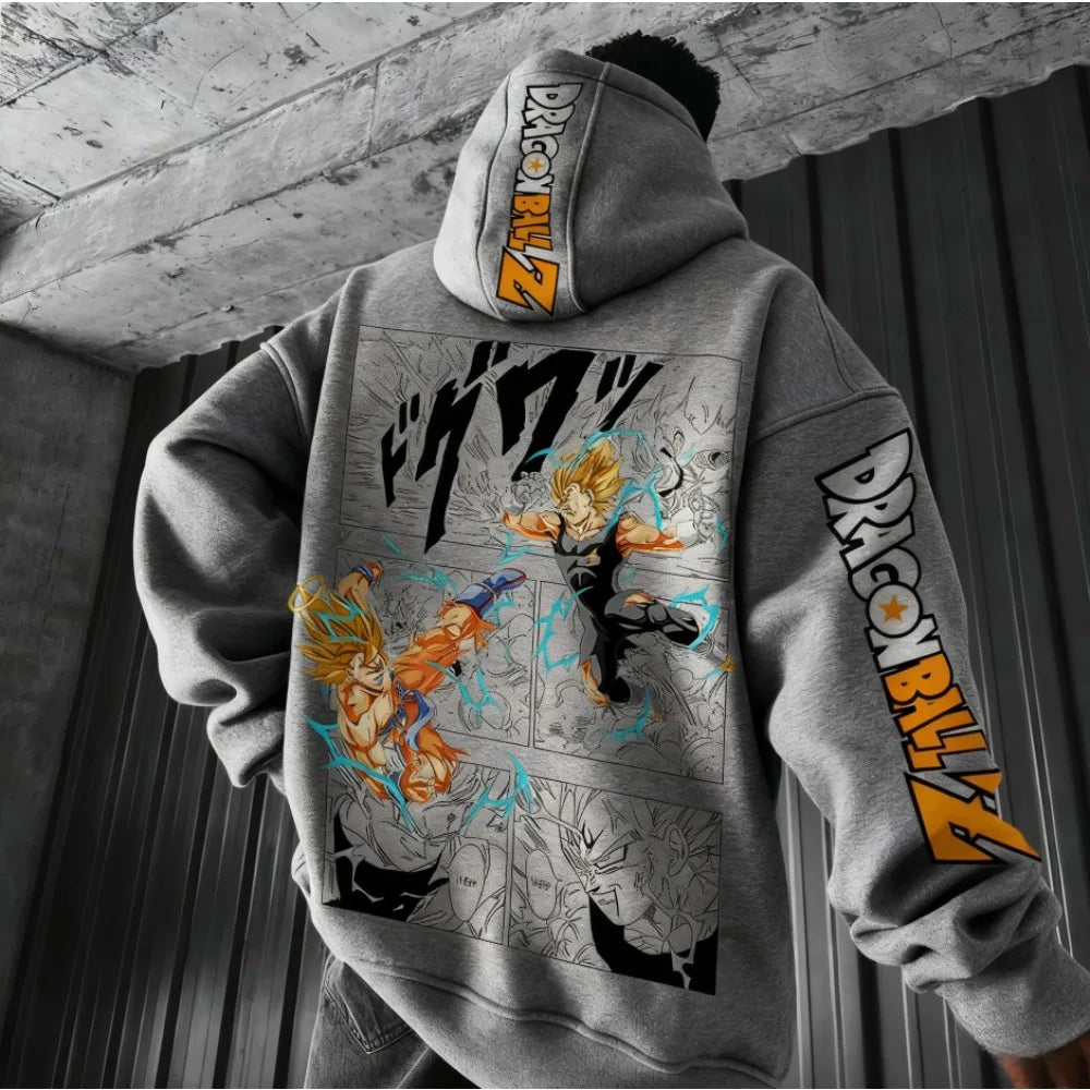 Dragon Ball Comics Co Branded Printed Hoodie 2025 Men's and Women's Autumn/Winter New Loose Casual Japanese Harajuku Sweater Top