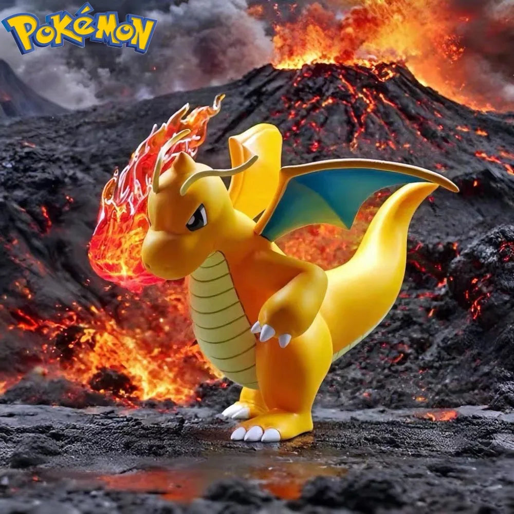 10cm/3.93in Anime Pokemon Figure Fire Punch Dragonite Action Figures Pvc Collection Model Toys for Children Gifts