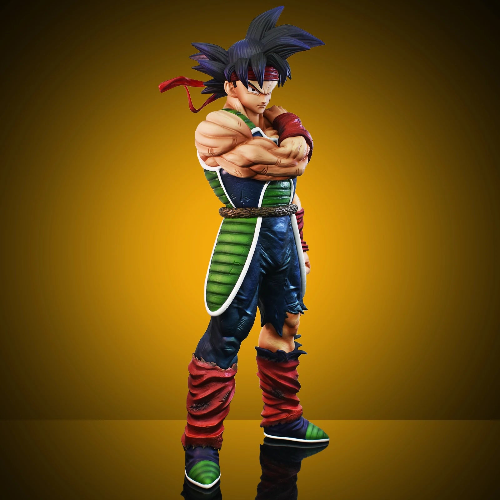 24cm/9.4in Anime Dragon Ball Z Figure Bardock Figure Collectible Model Statue Toy Gift