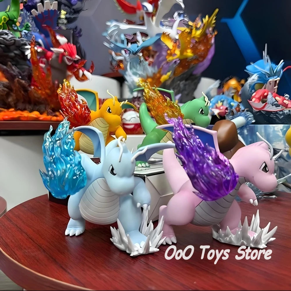 Anime Pokemon Figure Fire Punch Dragonite Action Figures Pvc Collection Model Toys for Children Gifts 10cm