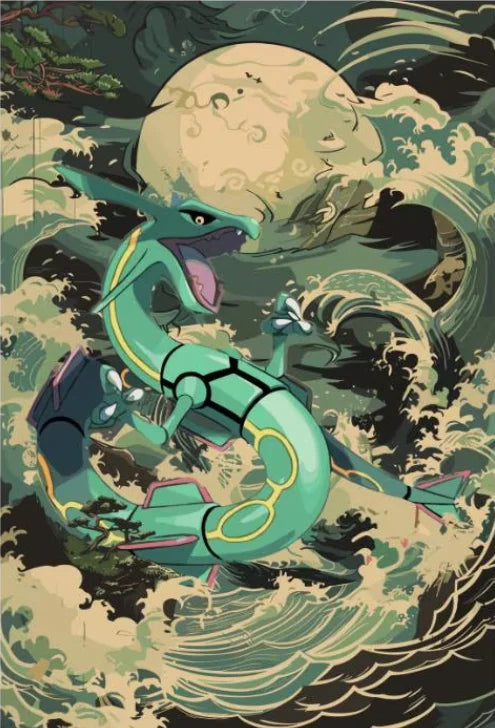 P-Pokemon Japanese Anime Canvas Painting Kawaii Elf Pets HD Poster Retro Bar Noodle Room Living Room Home Mural Decor Kids Gifts