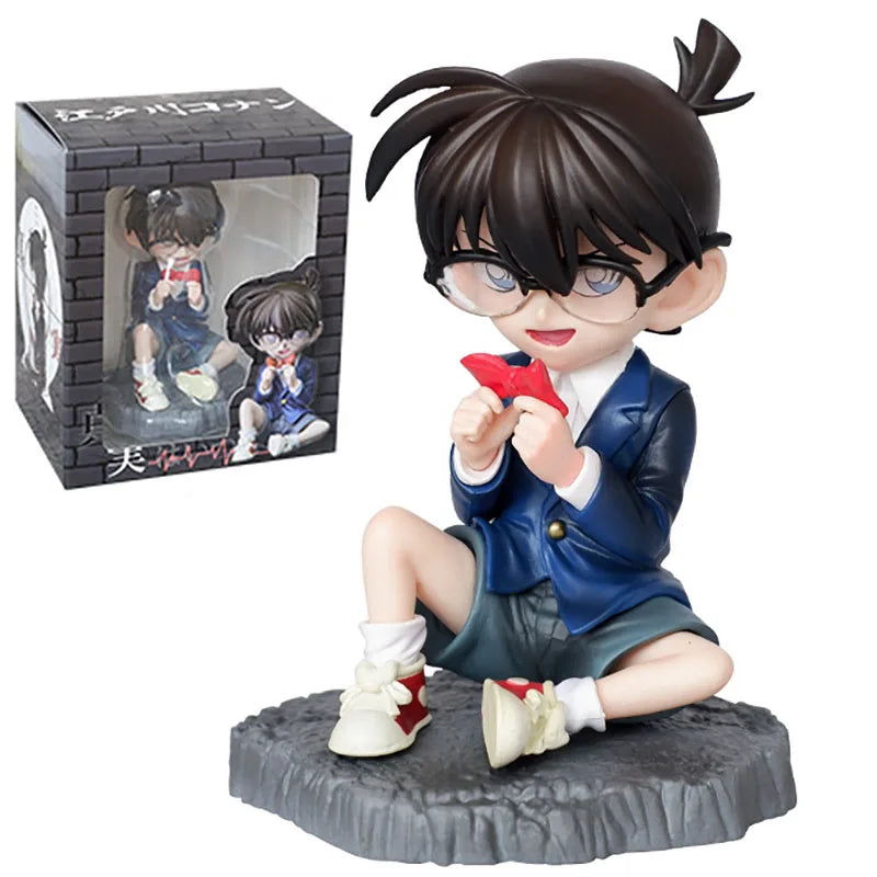 Conan Edogawa Mouri Kogorou Action Figure Richard Moore Figuras Anime Peripheral Manga GK Statue Model Ornament Gift for Kids