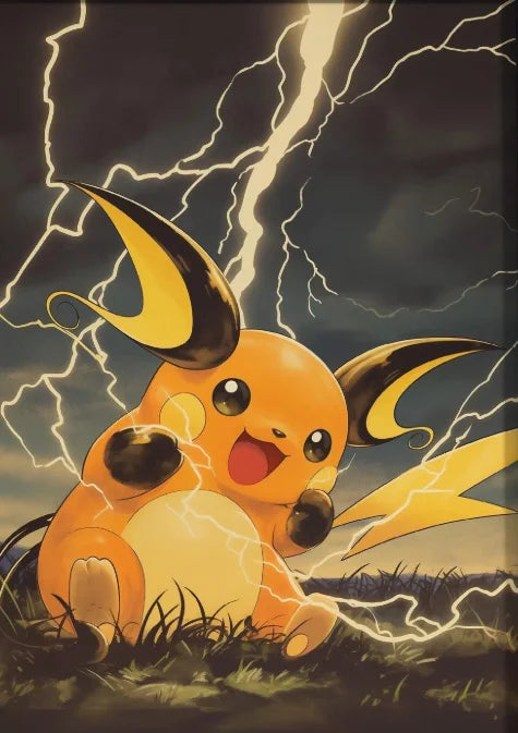 P-Pokemon Japanese Anime Canvas Painting Kawaii Elf Pets HD Poster Retro Bar Noodle Room Living Room Home Mural Decor Kids Gifts