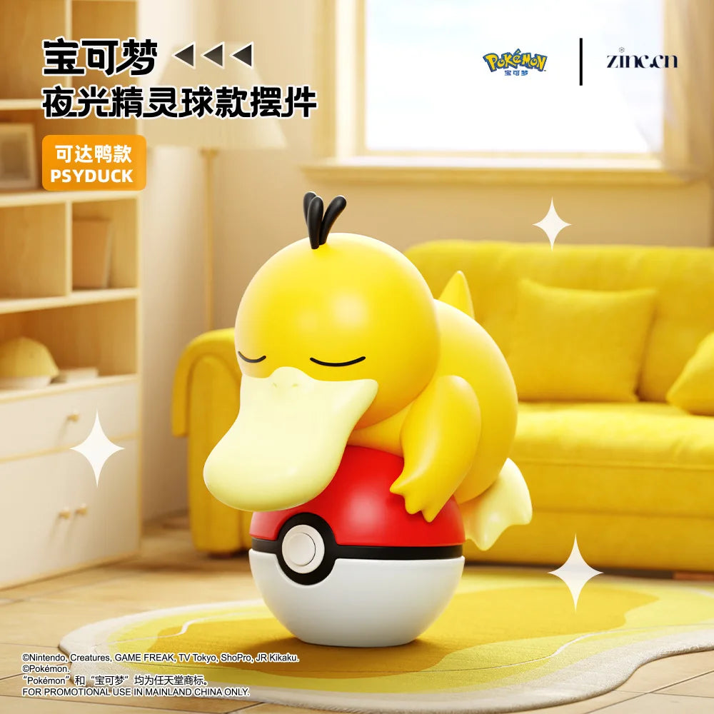 Genuine Pokemon Pikachu Eevee Psydusk Squirtle Charmander Bulbasaur Anime Action Figure Toy Doll Car Decoration Christmas Gift