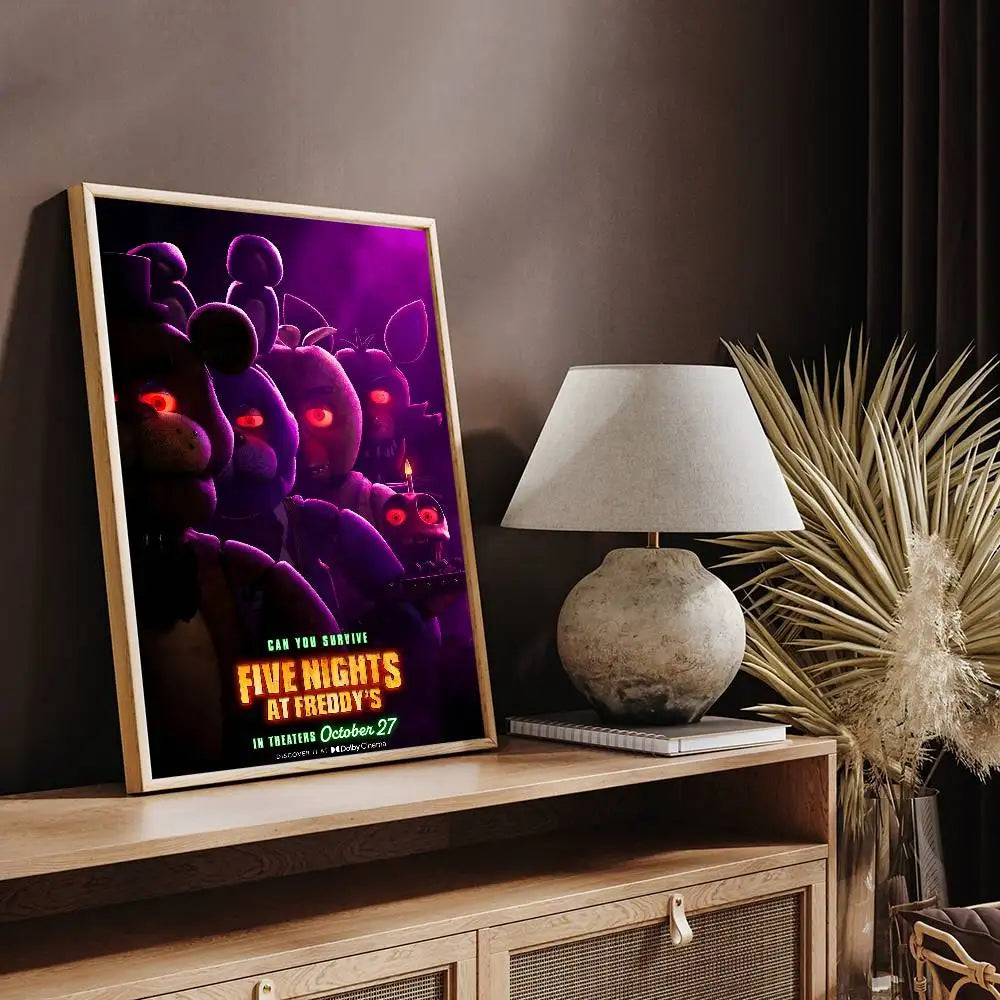 Fnaf Five Nights At Freddy's M DIY Sticky Poster Fancy Wall Sticker For Living Room Bar Decoration Wall Decor