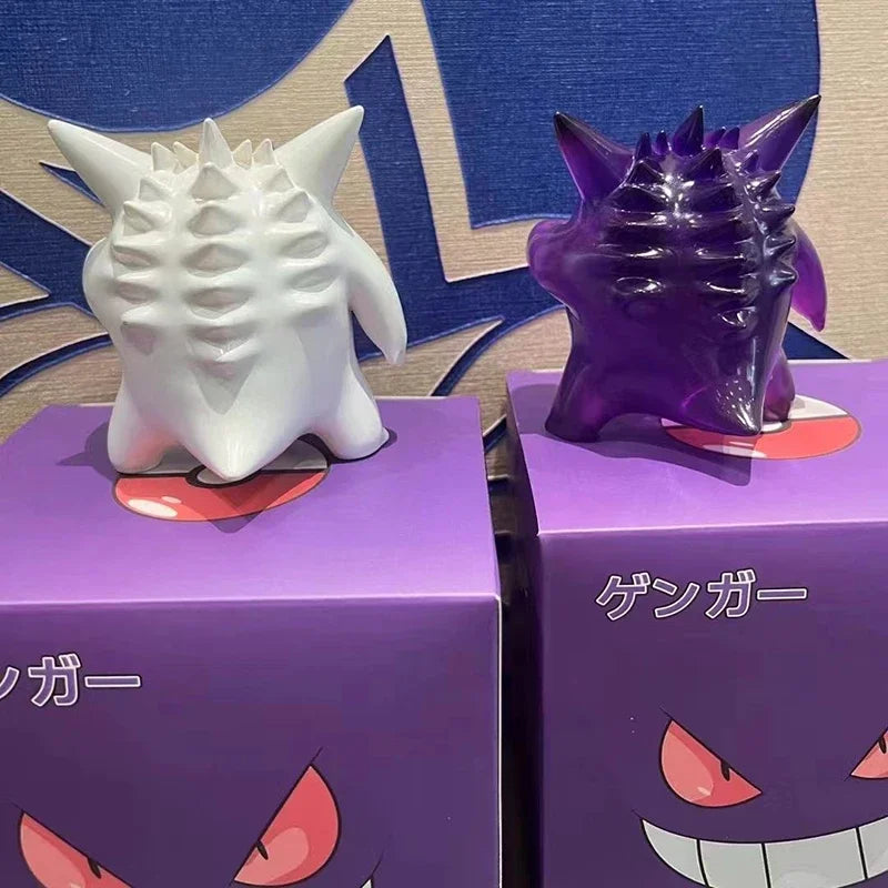 9cm Pokemon Gengar Figure Transparent Model, Cute Anime PVC Decor for Room Collection Gift Fans