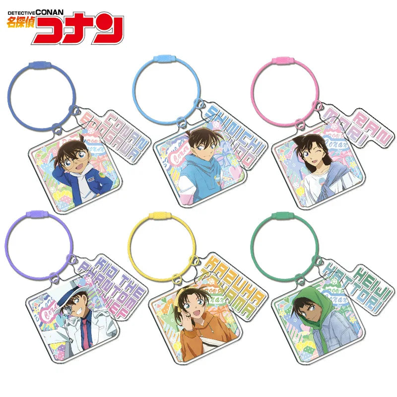 Detective Conan Metal Coil Layer Keychain Double Sided HD Anime Acrylic  Wholesale Bulk Custom Anime Merchandise Gift