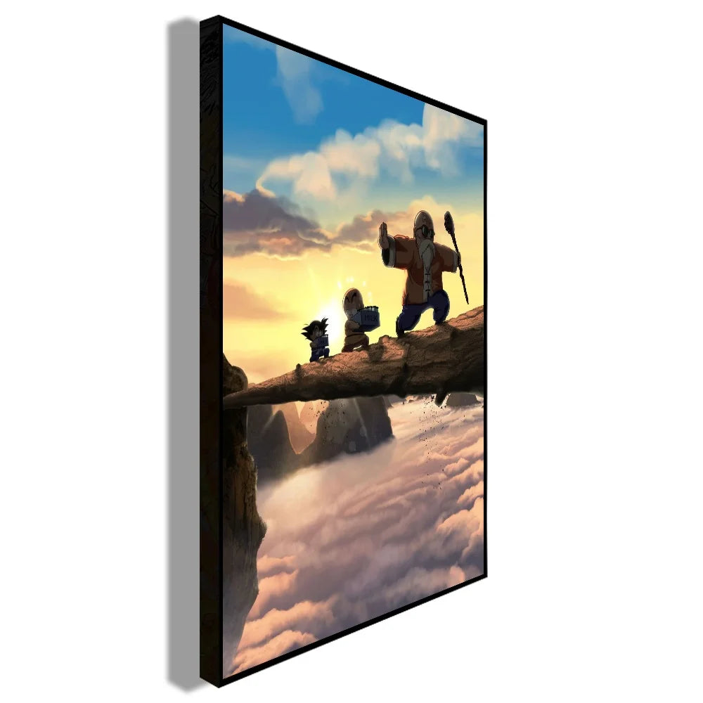 Japanese Anime Canvas Painting Dragon Ball vintage Goku Poster Prints Mural Pictures Wall Art Living Room anime Home Decor Gifts