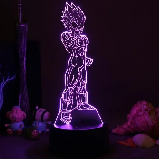 Anime Dragon Ball Lamp Led Acrylic Stand Super Saiyan Goku Figure For  Child Bedroom Decor Nightlight Cool Kids Birthday Gift