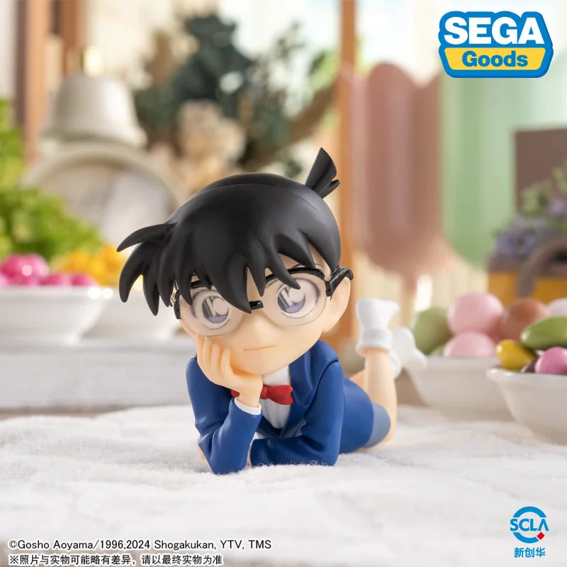 In Stock SEGA Original Detective Conan Conan Edogawa Kuroba Kaito Premium Chokonose Figure Kawaii Anime Model Collectible Gifts