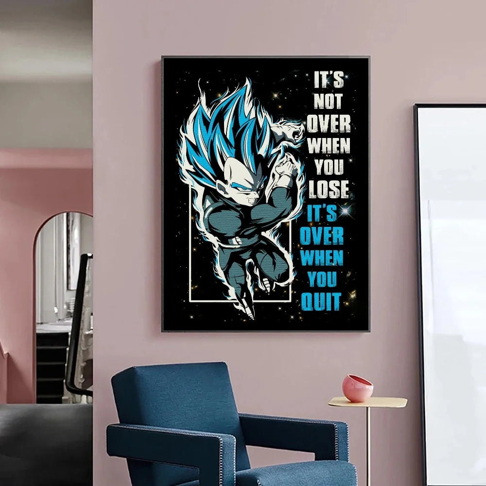 Japanese Anime Canvas Painting Dragon Ball vintage Goku Poster Prints Mural Pictures Wall Art Living Room anime Home Decor Gifts