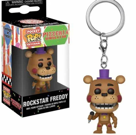 2025 New Arrival Funko Pocket Keychains High Score Chica Ballon Freddy VR.Freddy Ballon Foxy Bonnie Figure Model Toys for Gifts