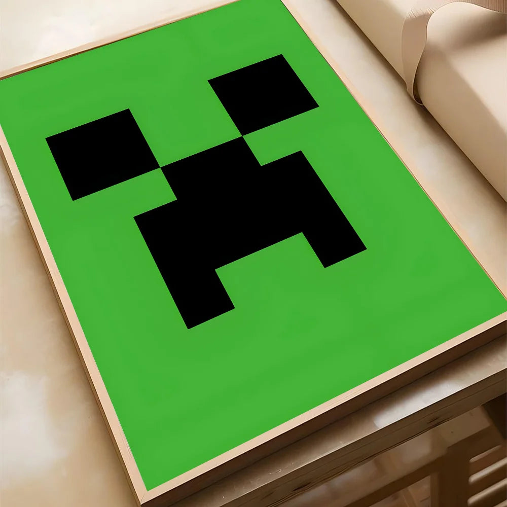 1PC PC Game M-Minecraft Poster Poster Paper Print Home Living Room Bedroom Entrance Bar Cafe Art Painting Decoration