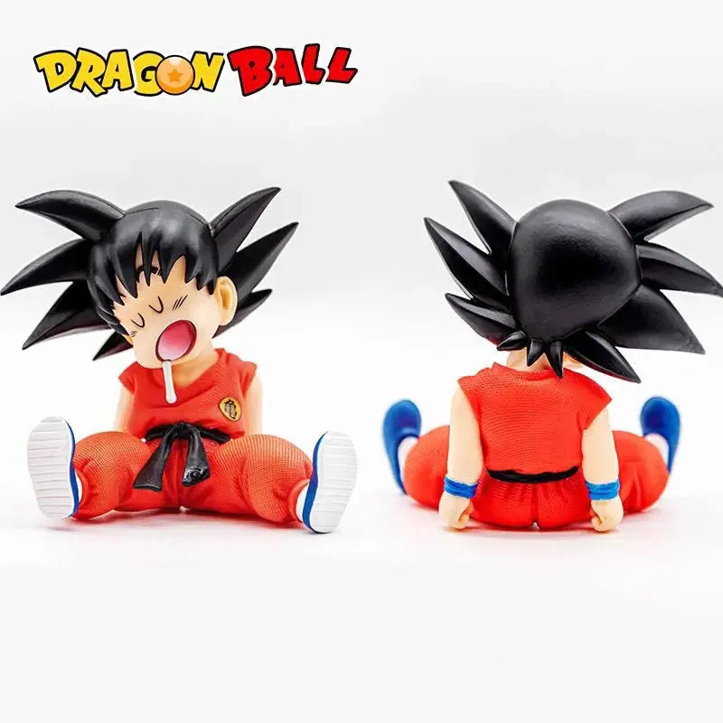 10cm Dragon Ball Anime Figure Son Goku Super Saiyan Q Version Model Figurine PVC Statue Collection Toys Children Christmas Gifts