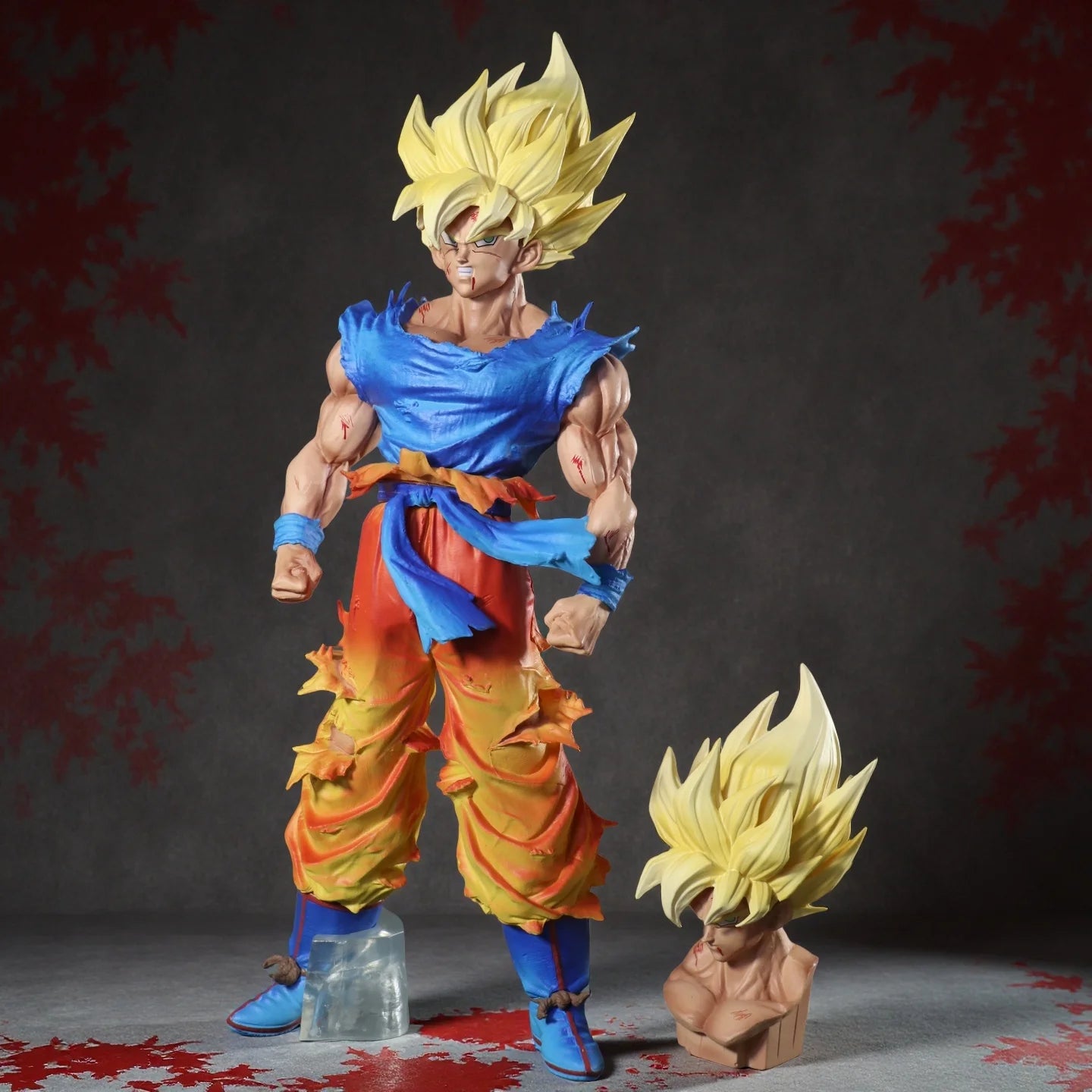 27cm Double headed in Dragon Ball Z Son Goku Figure Super Saiyan Son Goku Action Figures Pvc Statue Collection Model Gift Toys